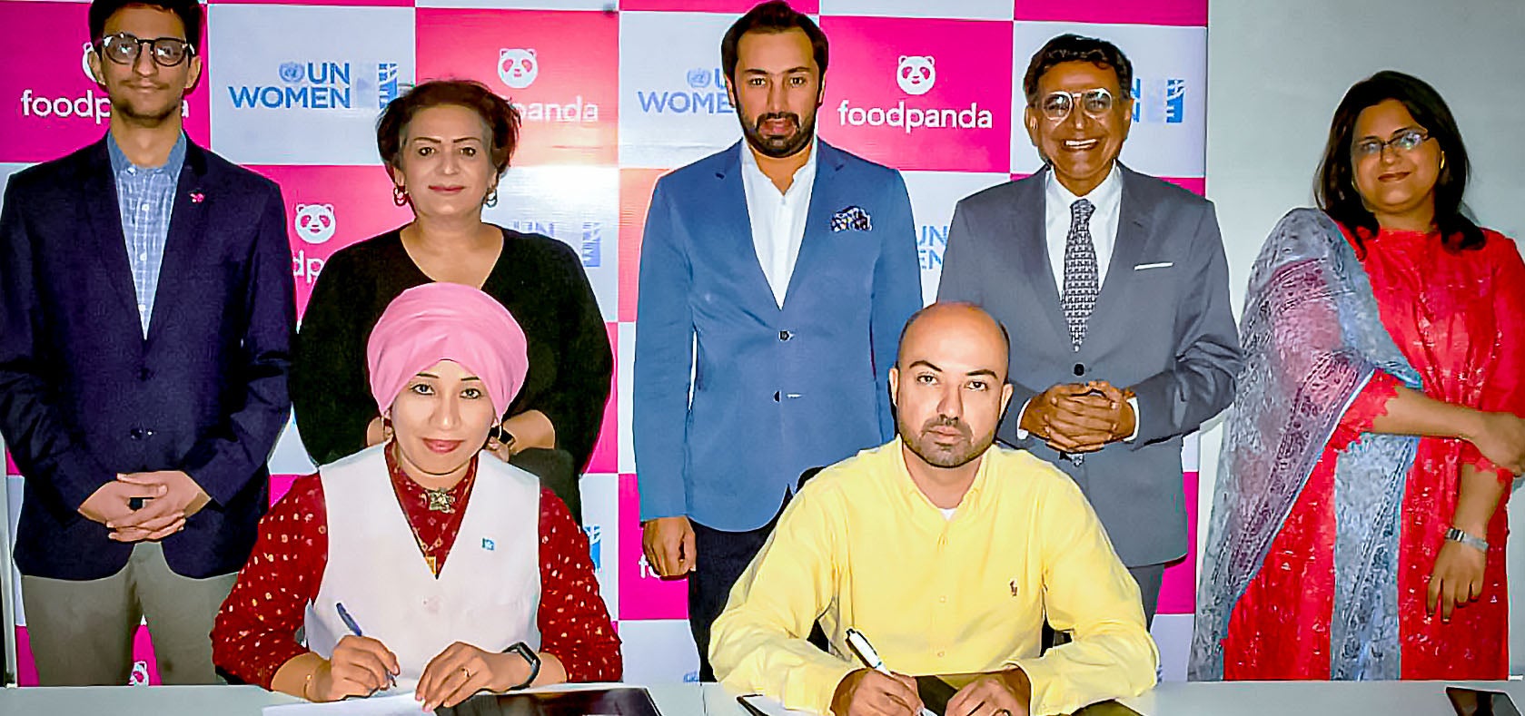 A team photo at the signing ceremony. Photo Credits: foodpanda